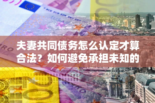 北京夫妻共同债务怎么认定才算合法？如何避免承担未知的债务风险？