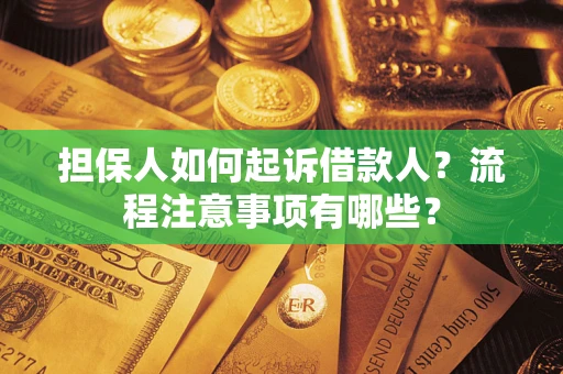 北京担保人如何起诉借款人？流程注意事项有哪些？